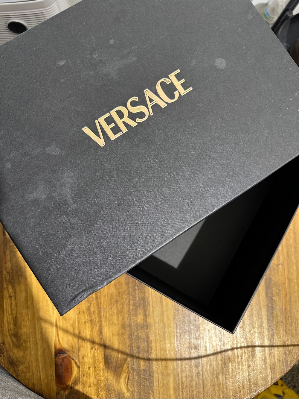 Versace Black Box with Gold Logo